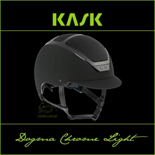 Kask Sport Kask Dogma Chrome Light - KASK - czarny - roz. 55-56 - Kaski do jazdy konnej - miniaturka - grafika 1