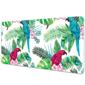 Podkładki na biurko - Podkładka mata ochrona biurka Papugi mural 90x45cm - miniaturka - grafika 1