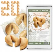 Pieczywo chrupkie - Ciasteczka z Wróżbą Dziękujemy za Przybycie Ciastko Przeznaczenia 20 sztuk - miniaturka - grafika 1