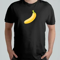 Koszulki męskie - KOSZULKA Z NADRUKIEM MĘSKA ŚMIESZNA T-SHIRT BANAN EMOJI MEM r. L #8 - miniaturka - grafika 1