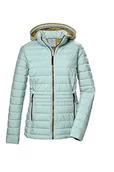 Kurtki damskie - G.I.G.A. DX Damska kurtka pikowana/kurtka przejściowa z kapturem GS 69 WMN QLTD JCKT, light aquaverde, 42, 42685-000 - miniaturka - grafika 1