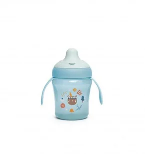 Suavinex Kubek do nauki picia 200 ml +6m niebieski Forest - Kubki dla dzieci - miniaturka - grafika 1