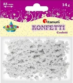 Pasmanteria - TITANUM Dekoracje TITANUM konfetti płatki śnieg 260086 - miniaturka - grafika 1