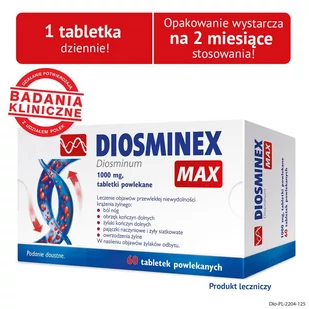 PharmaSwiss Diosminex MAX 1000 mg 60 tabl. - Serce i układ krążenia - miniaturka - grafika 3