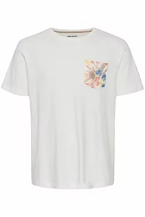 Koszulki męskie - Blend Męski T-shirt T-shirt, 110602/Snow biały, L, 110602/Snow White, L - grafika 1