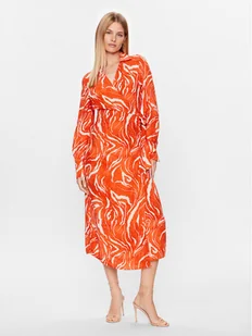 Selected Femme Sukienka codzienna 16089030 Pomarańczowy Regular Fit - Sukienki - miniaturka - grafika 1