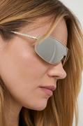 Okulary przeciwsłoneczne - Michael Kors okulary przeciwsłoneczne damskie kolor srebrny - miniaturka - grafika 1