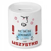 Skarbonki - Skarbonka Dla Liliany na Urodziny Imieniny Prezent z Nadrukiem ze Zdjęciem - miniaturka - grafika 1