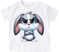 Koszulki dla dziewczynek - Koszulka z królikiem dla dziecka - wzór królik93 - miniaturka - grafika 1