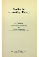 Finanse, księgowość, bankowość - Studies in accounting theory - miniaturka - grafika 1