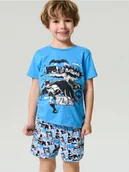 Piżamy chłopięce - Sinsay - Piżama dwuczęściowa Batman - niebieski - miniaturka - grafika 1