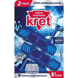 Kret Kostka toaletowa Arctic Water Color Power 40g - Środki do kuchni i łazienki - miniaturka - grafika 1