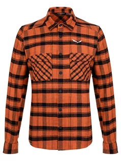 Koszulki sportowe męskie - Salewa Koszula funkcyjna "Puez" w kolorze pomarańczowym - grafika 1