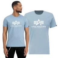 Odzież taktyczna i umundurowanie - Alpha Industries Koszulka Basic 100501 134 - Szaro-Niebieska - miniaturka - grafika 1