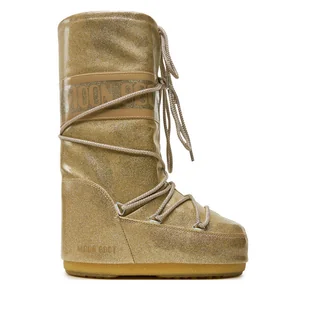 Śniegowce Moon Boot Icon Glitter 80D1402850 Złoty - Śniegowce damskie - miniaturka - grafika 1