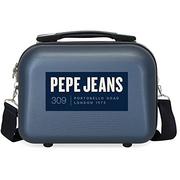 Kosmetyczki, organizery i kuferki - Pepe Jeans Darren Adaptowalna kosmetyczka z torbą na ramię niebieska 29 x 21 x 15 cm sztywna ABS 9,14 l - miniaturka - grafika 1