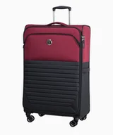 Walizki - PUCCINI Duża miękka walizka z czerwonymi wstawkami - miniaturka - grafika 1