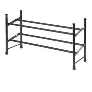 Czarny metalowy teleskopowy regał na buty – Compactor - Szafki na buty - miniaturka - grafika 1