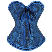 Odzież ciążowa - Gorset modelujący talię wiązanie niebieski - S - miniaturka - grafika 1