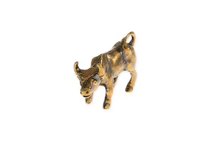 Figurka Mosiężna Złoty Byk Amulet - Figurki dekoracyjne - miniaturka - grafika 1