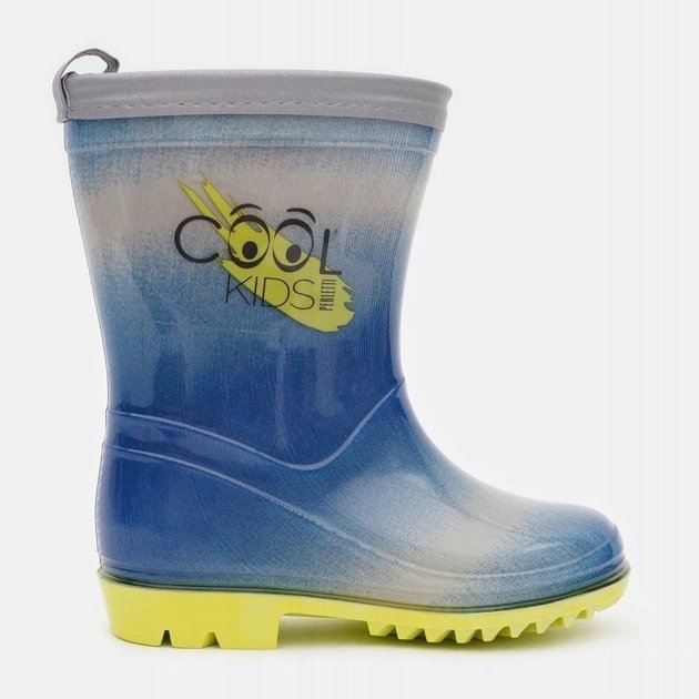 COOL KIDS KALOSZE DZIECIĘCE KOLOROWE WSUWANE OZDOBNE 24-25 16IA