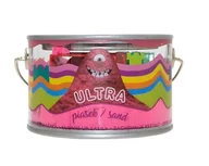 Masy plastyczne - Epee Ultra piasek puszka foremki 200g Różowy - miniaturka - grafika 1