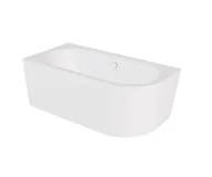 Wanny - Wanna narożna lewa Besco Avita A-line 170x75 cm biały połysk syfon z napełnieniem chrom WAA-170ALN - miniaturka - grafika 1