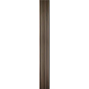 Panele ścienne 3D Lamel na czarnym filcu 265X30 cm fornirowany Orzech 7 lameli - Panele ścienne i boazeria - miniaturka - grafika 1