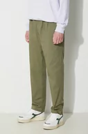 Spodnie męskie - New Balance spodnie męskie kolor zielony proste - miniaturka - grafika 1