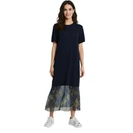 Sukienki - Sukienka damska Desigual Osaka długa granatowa -S - miniaturka - grafika 1