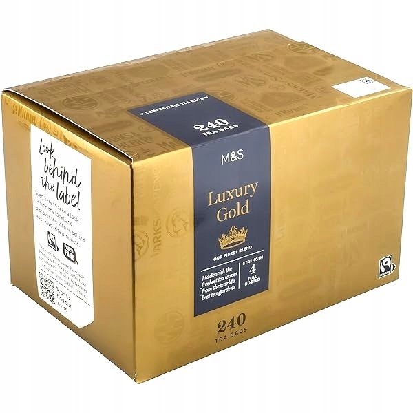 Marks Spencer Luxury Gold 240 torebek Herbata Czarna z Uk premium