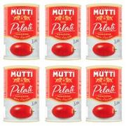 Koncentraty warzywne, przeciery - Mutti Pomidory Pelati bez skóry Zestaw 6 x 400 g - miniaturka - grafika 1