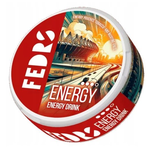 Saszetki Kofeinowe Fedrs Energy Drink + B3 + L-Theanine 65mg