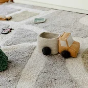 Dywany dla dzieci - Dywan bawełniany do zabawy mapa miasta Eco-City 120x170 cm Lorena Canals - miniaturka - grafika 1