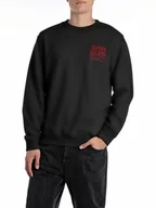 Bluzy męskie - Replay Bluza w kolorze czarnym - miniaturka - grafika 1