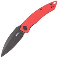 Noże - Nóż składany Kubey Knife Leaf Red G10, Black Stonewashed AUS-10 by Tiguass (KU333B) - miniaturka - grafika 1