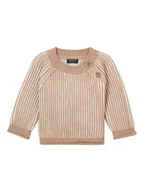 Bluzy i sweterki niemowlęce - Noppies Sweter "Gan" w kolorze jasnobrązowym - miniaturka - grafika 1