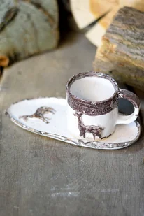 Komplet ceramiczny ze sarenką. - Kubki - miniaturka - grafika 1