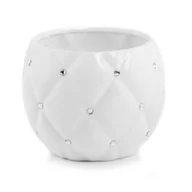 Donice - Osłonka kula GLAMOUR 02.694.16 16 cm biały - miniaturka - grafika 1