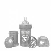 Butelki dla niemowląt - Twistshake Butelka antykolkowa Perłowa Szara - 180 ml TWIST787 - miniaturka - grafika 1