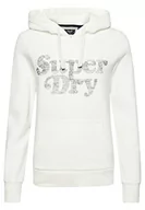 Bluzy damskie - Superdry Damska bluza z kapturem, Ecru, 40 - miniaturka - grafika 1