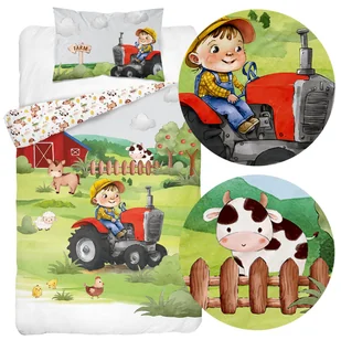 Pościel 90 x 120 Bambusowa Dziecięca Idylla 4781B - Pościel dla dzieci - miniaturka - grafika 1