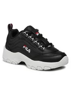 Sneakersy damskie - Fila Sneakersy Strada Low Kids 1010781.25Y Czarny - miniaturka - grafika 1