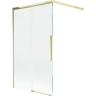 Parawany nawannowe - Mexen Rox parawan nawannowy 2-skrzydłowy rozsuwany 100 x 150 cm, transparent, złoty - 8C9-100-003-50-00 - miniaturka - grafika 1