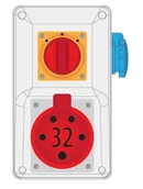 Wyłączniki światła i elektryczne - Pawbol Rozdzielnica R-BOX KOMPAKT 32A/5 1x250V wył L/P B.325/1/LP B.325/1/LP - miniaturka - grafika 1