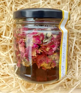 Miód z płatkami róży 200ml - Miód - miniaturka - grafika 1