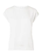 Koszulki i topy damskie - T-shirt z przeszytymi zakładkami na rękawach model ‘VIELLETTE’ - miniaturka - grafika 1