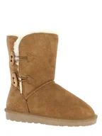 Kozaki damskie - Gooce Skórzane kozaki zimowe "Hubbard" w kolorze jasnobrązowym - miniaturka - grafika 1