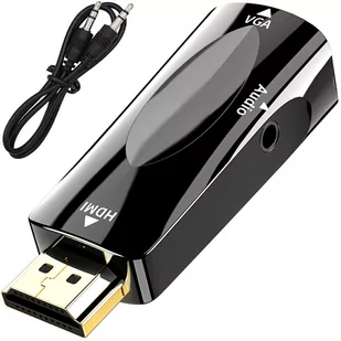 Adapter konwerter HDMI DO VGA Monitor kabel DSUB - Adaptery i przejściówki - miniaturka - grafika 2