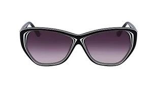 KARL LAGERFELD KL6103S Okulary przeciwsłoneczne, Czarne/Białe, Jeden rozmiar Kobiety, Czarny/Biały, rozmiar uniwersalny - Okulary przeciwsłoneczne - miniaturka - grafika 1